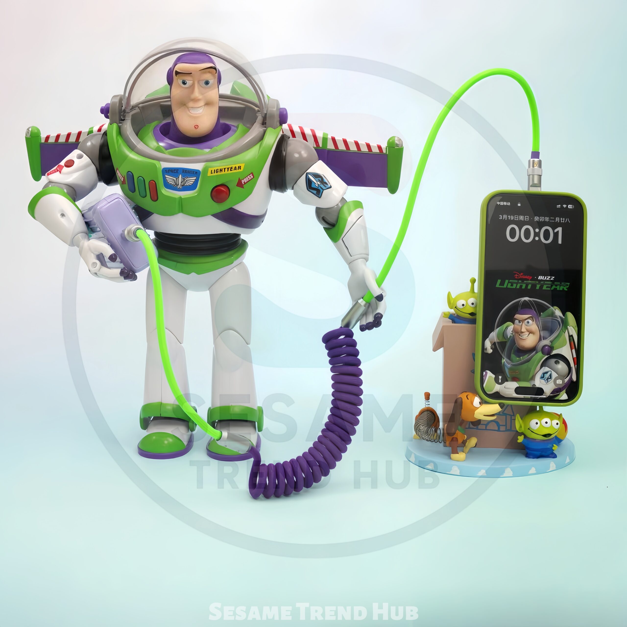 Retractable Cable with Dual-Color Nylon Braid - Image 3