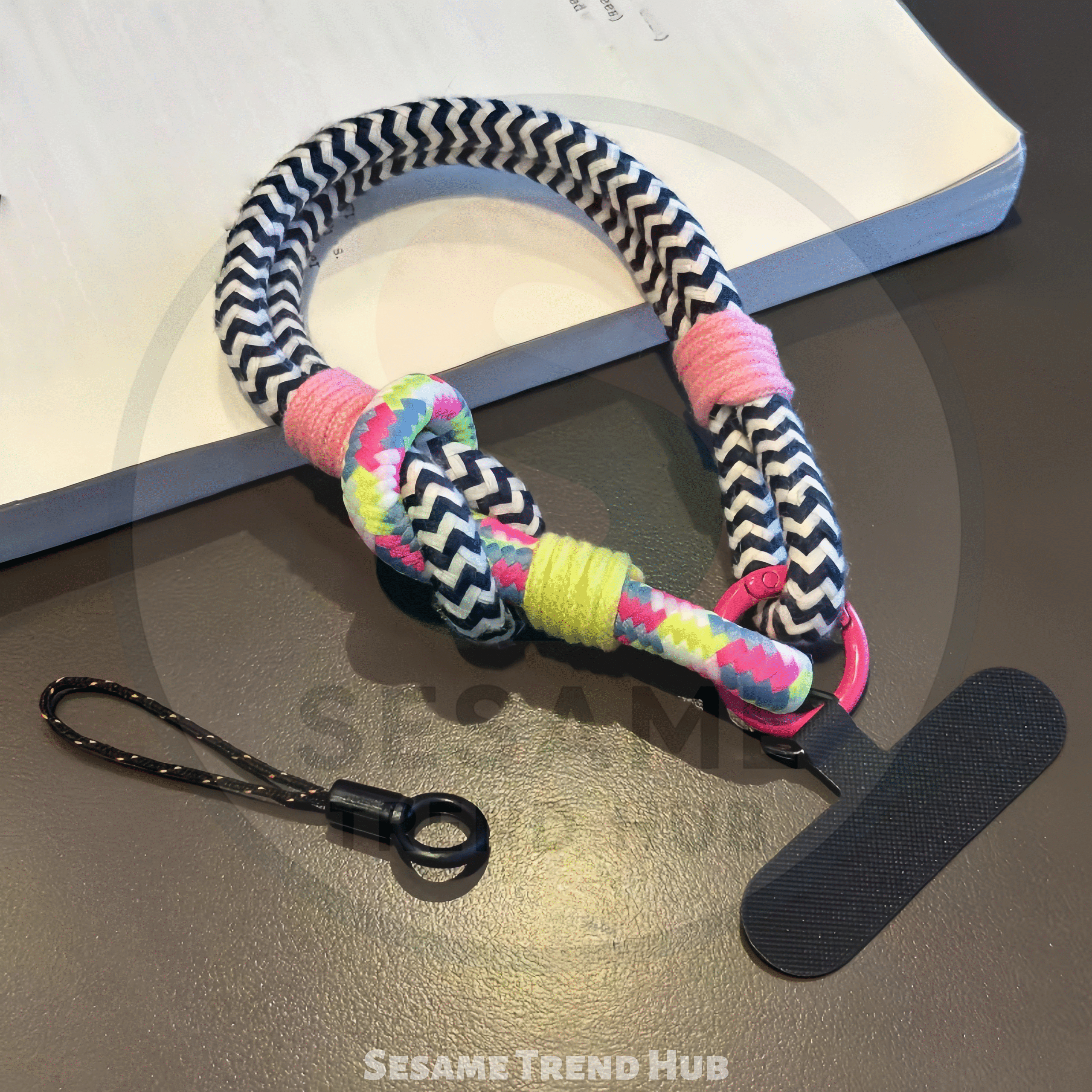 Multi-color Knot Design Wrist strap - Image 5