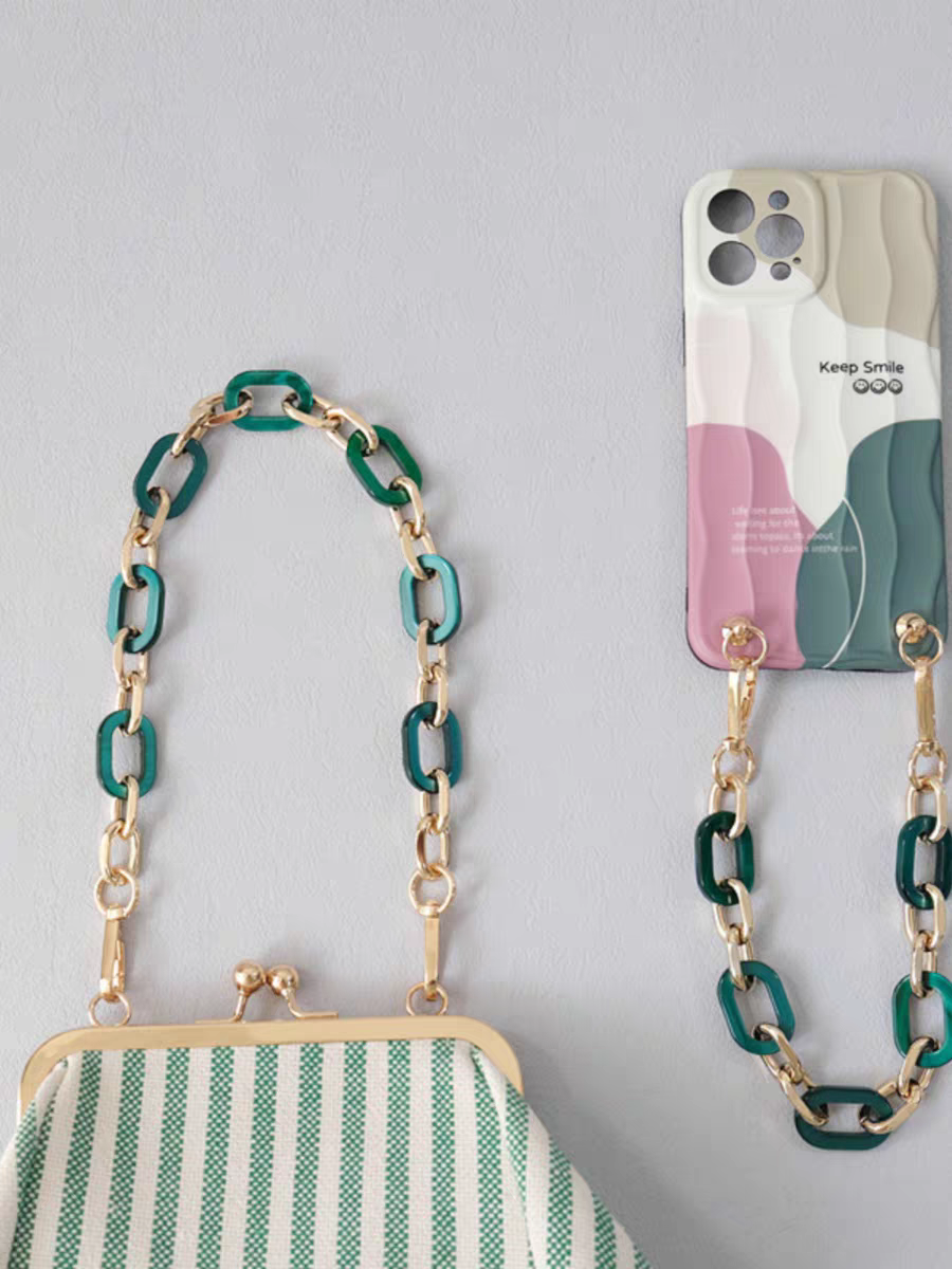 Prism Acrylic & Metal Phone Strap